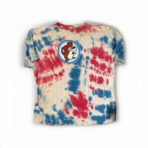 Buc ees Shirt Adult 2XL Let's Get It Poppin Fireworks USA 4th July Tie Dye